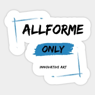 Only Inovative Art Brush Design Sticker